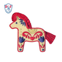 Aimants de réfrigérateur 3D personnalisés populaires avec broderie de cheval