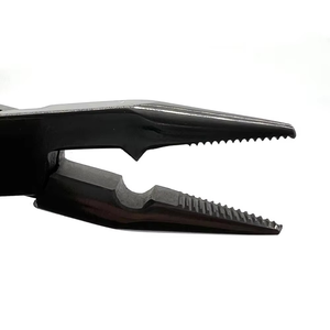 Pince à cheveux pour extensions de cheveux en acier inoxydable et silicone en gros |   Outil capillaire professionnel durable pour usage commercial en salon - Product Image 3