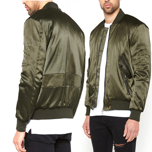 OEM Custom Design Men's Satin Baseball <b>Jacket</b> <b>Waterproof</b> Breathable Reversible Quality Logo Fashionable Colorful for Winter - Product Image 5