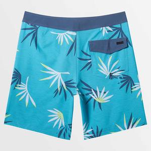 Logo personnalisé Short de bain de plage décontracté pour homme avec impression numérique solide et séchage rapide toile tissu spandex/polyester maillot de bain - Product Image 4