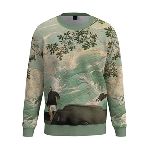 Bon marché, sweat-shirt à sublimation durable pour hommes, sweat-shirt à service OEM, meilleure vente, sweat-shirt à sublimation durable en coton mélangé - Product Image 1
