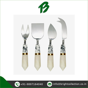 Vaisselle Couverts Ensemble Exportateur de Superbe Qualité Résine Manche Argent Couteaux à Fromage Disponible à un Prix de Marché Abordable - Product Image 2