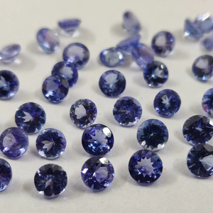 Tanzanite naturelle ronde taille facetée 4 mm - Tanzanite ronde taille facetée de qualité supérieure - Product Image 1