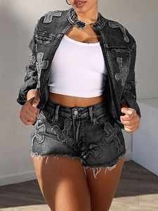 Precio al por mayor de las mujeres Jeans Set Tamaño personalizado y color de las mujeres de mezclilla Set Hecho en Pakistán - Product Image 6