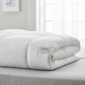 Edredón individual de lino ultraligero YERCAUD diseñado para la comodidad durante todo el año con una construcción hipoalergénica suave y transpirable - Product Image 2