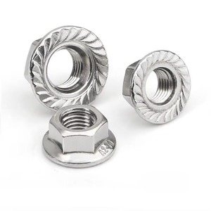 Écrous à bride en acier inoxydable M4 M5 M6 M8 M10 M12 M14 M16 Écrous à bride hexagonale dentelée - Product Image 5