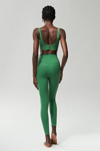 Sport Fitness Yoga Wear Set Soutien-Gorge Femmes Dos Nu Sexy Gym Respirant Séchage Rapide Running Leggings Pantalon - Product Image 4