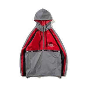 Sudaderas con capucha reflectantes Unisex con estilo deportivo Punchin Color Block Street Style 100% algodón y poliéster ropa de calle de invierno - Product Image 3