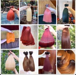 Cabello de trama Cabello liso de color clásico completo súper doble dibujado con cabello vietnamita crudo de alta calidad - Product Image 5