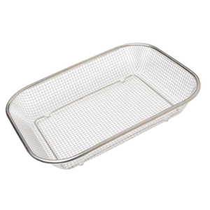High Quality Lightweight Stainless Steel Mesh Tray Lid Manual Autoclave Disinfecting Surgical Instrument Tray for Hospital Use - Product Image 4