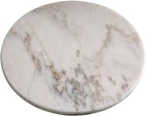 ถาดหินอ่อนหินอ่อนแบบหมุนทำด้วยมือสำหรับห้องรับประทานอาหาร - Product Image 4