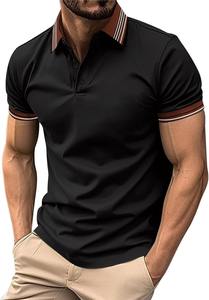 Chemise polo pour homme en toile solide respirante professionnelle - Personnalisable, haute qualité, vêtements d'été, nouvelle arrivée - Product Image 3