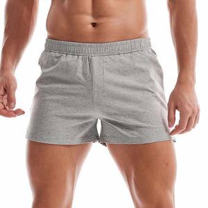 Shorts de jogging pour hommes en gros, 100% coton, sport, décontracté, respirant, tricoté, toile, style urbain, uni, taille élastique - Product Image 5