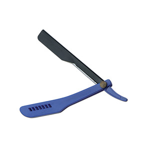 Maquinilla de Afeitar y Recortadora de Barba Azul Premium con Cuchillas de un Solo Filo de Acero de Alto Contenido de Carbono, Sistema de Cartuchos de Cuchillas Reemplazables de Filo Recto - Product Image 4