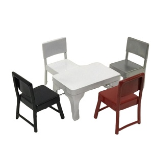 New Design for Kids Play Metal Miniature Dining <b>Set</b> for Doll House Best Selling Chairs <b>and</b> <b>Tables</b> Colorful Miniature <b>Sets</b> - Product Image 1