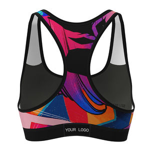 ชุดบราเล่นกีฬาผู้หญิงผ้าสแปนเด็กซ์/ โพลีเอสเตอร์ระบายอากาศได้ดีน้ำหนักเบาเป็นมิตรกับสิ่งแวดล้อม - Product Image 3