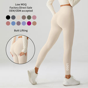 Mallas de cintura media para mujer, informales, transpirables, de talla grande, para gimnasio, Fitness, poliéster, Spandex, Yoga, ODM - Product Image 1