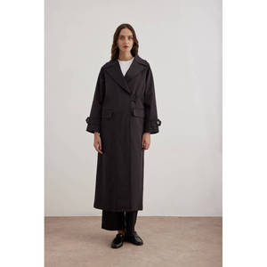 Women's <b>Leopard</b> <b>Print</b> Double Breasted Long Trench <b>Coat</b> with <b>Faux</b> <b>Fur</b> Lining - Product Image 2