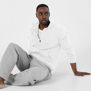 Sudadera con cremallera personalizada para hombre con logotipo bordado etiqueta impresión y personalización para ropa de gimnasio o uniformes de estilo callejero - Product Image 4