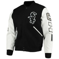 Vestes de nom d'équipe personnalisées | Personnaliser la veste Letterman | Chicago Pro Standard Varsity Logo Full-Zip Jacket