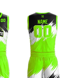 Conjunto de Pantalones y Camiseta de Baloncesto Transpirable Personalizado de Alta Calidad, Cuello en V, Impresión por Sublimación Premium, Uniforme de Equipo 100% Poliéster - Product Image 3