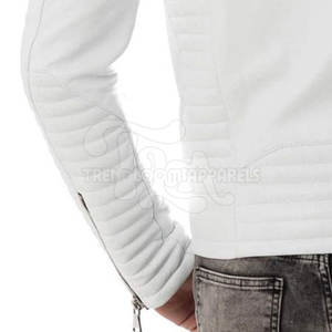 Chaqueta de Cuero Vacuno Personalizada al por Mayor, Cuello Camisero, Logotipo Frontal, Uso en Exteriores, Alta Calidad para Hombre - Product Image 6
