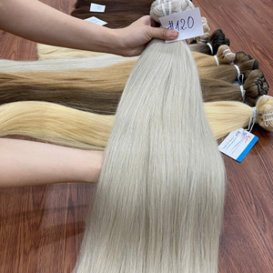Extensions de cheveux vietnamiennes de luxe Tissage de cheveux couleur brillante Meilleur commerce de gros Prêt à expédier - Product Image 6