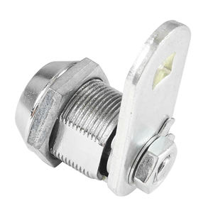 Cylindre de serrure à came en alliage de zinc sécurisé avec 2 clés plates finlandaises Finition chromée 23.5mm Backset pour distributeurs automatiques - Product Image 3