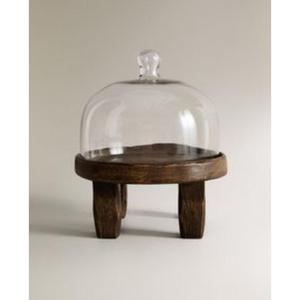 Support à gâteau en bois rustique élégant avec bords dégradés pour les fêtes de mariage à thème de ferme de campagne et les configurations de boulangerie - Product Image 1