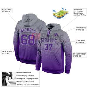 Sweat-shirts à capuche de sport pour hommes de haute qualité, personnalisables avec logo, impression par sublimation, écologiques, respirants, couleur unie, OEM - Product Image 4