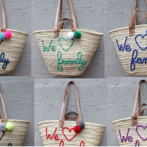 Bolsos de Paja Marroquíes Hechos a Mano, Cestas de Paja Lisas, Bolsos para Damas de Honor y Despedidas de Soltera, Venta al Por Mayor - Product Image 1
