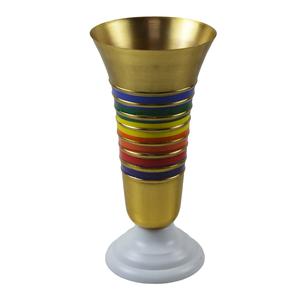 Maceta de diseño de calidad estándar, diseño temático LGBTQ, Decoración de mesa, diseño de oficina y sala de estar, florero de arcoíris de Metal - Product Image 2