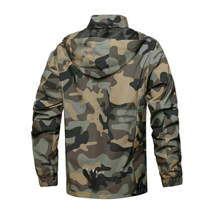 Veste imperméable professionnelle légère coupe-vent avec capuche pour les sports de plein air et les tenues décontractées - Product Image 2