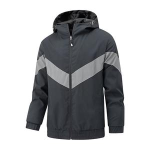 Chaqueta de invierno reflectante de tejido impermeable, cortavientos hecho a medida para hombre, elegante Sudadera con capucha para exteriores, abrigo de moda - Product Image 5