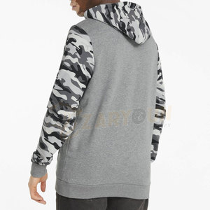 Pull-over OEM de qualité supérieure Sweat à capuche de sport pour hommes Impression camouflage personnalisée Doublure polaire Saison d'hiver Vêtements de sport à capuche Vente en gros - Product Image 4