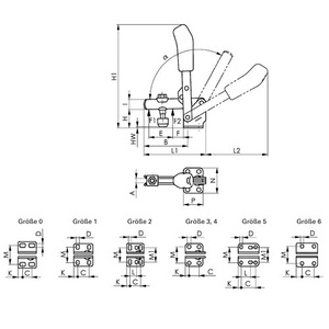 AMF No. 6800 Vertical <b>Clamp</b> Size 1 Horizontal Foot Product Category <b>Clamps</b> - Product Image 3