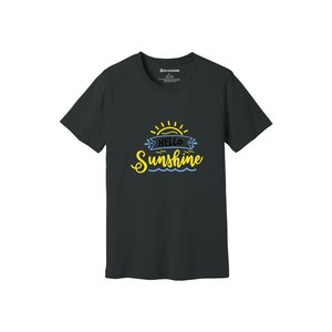 Camiseta de algodón 100% con temas de bondad, estampado de estilo informal, 12 opciones de color, 160-180, colocación de diseño personalizable GSM pesado - Product Image 1