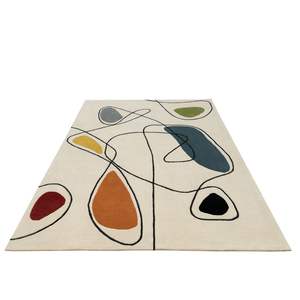 Personnalisable 100% laine soie grand luxe boucle motif tapis épais en peluche salle à manger voiture tapis de prière haute qualité ensemble moderne - Product Image 3