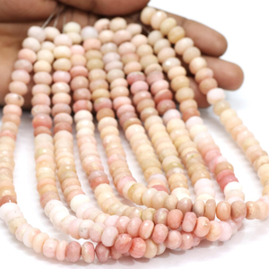 Cuentas Redondas Facetadas de Ópalo Rosa Natural AAA: 8-10 mm, Piedras Preciosas para Joyería y Artesanía - Product Image 4