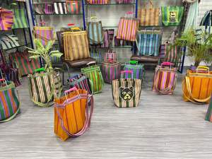 ถุงช้อปปิ้งซิปโพลีโพรพิลีนรีไซเคิลเป็นมิตรกับสิ่งแวดล้อมขนาดใหญ่นำมาใช้ใหม่อย่างยั่งยืนพร้อมผ้าไนลอนพิมพ์ออฟเซ็ตจำนวนมากอินเดีย - Product Image 3