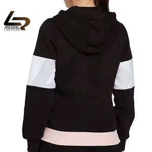 Sudaderas con capucha informales de mujer personalizables OEM tela de alta calidad para el logotipo frontal de cuello con capucha bordado 3D de invierno - Product Image 3