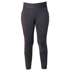 Pantalons de yoga de luxe pour filles noires Collants Full Horse Products - Product Image 1