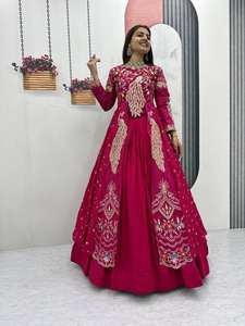 Party Wear Fully Stitched Crop <b>Top</b> Lehenga <b>For</b> <b>Women</b> - Product Image 4