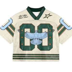 Maillot de football américain sur mesure avec sublimation de haute qualité Maillot de football américain personnalisé Team Crop - Product Image 4