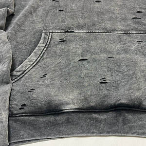 Sudadera con capucha desgastada de gran tamaño para hombre, mezcla de algodón básico transpirable para hombre, Sudadera con capucha desgastada de calidad térmica a bajo precio para hombre - Product Image 6