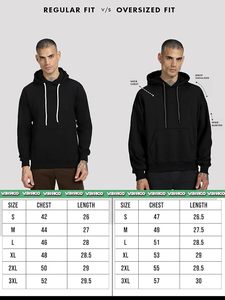 Sudadera con Capucha Extra Grande de Primera Calidad 100% Algodón para Hombre, Impresión de Logotipo Personalizado para Ropa Urbana de Invierno, Opciones OEM/ODM para Pedidos al por Mayor - Product Image 6