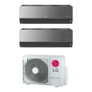 Aire Acondicionado Split Dual LG Artcool Mirror UV Nano WiFi, 9000+12000 BTU, Inverter R32 MU2R17 A++, Climatizador - Product Image 1