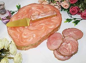 ขาตั้งเค้กเรซิ่นดีไซน์ใหม่ ที่เสิร์ฟเค้ก ลายหินอาเกต ทำมือ เป็นมิตรกับสิ่งแวดล้อม ล้างในเครื่องล้างจานได้ ขนาดและสีตามสั่ง ขายดีในอินเดีย - Product Image 5