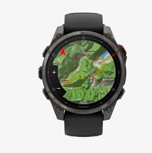 Montre connectée GPS AMOLED Sapp Fenixs 8 Pro Premium, nouvelle version, bracelet gris carbone DLC noir/gris 51 mm - Product Image 2