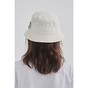 Chapeau Bob Unisexe Adulte Basique Confortable en Mélange Polyester/Lin Synthétique Blanc et Noir avec Broderie Anti-Transpiration et Doublure Large Intérieure - Product Image 6